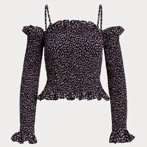 Polo Ralph Lauren Kezia Smocked Off The Shoulder Floral Top